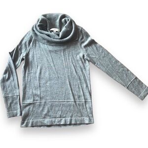 LOFT Cowl Neck Pullover Sweater size S super soft long sleeve Grey turtleneck